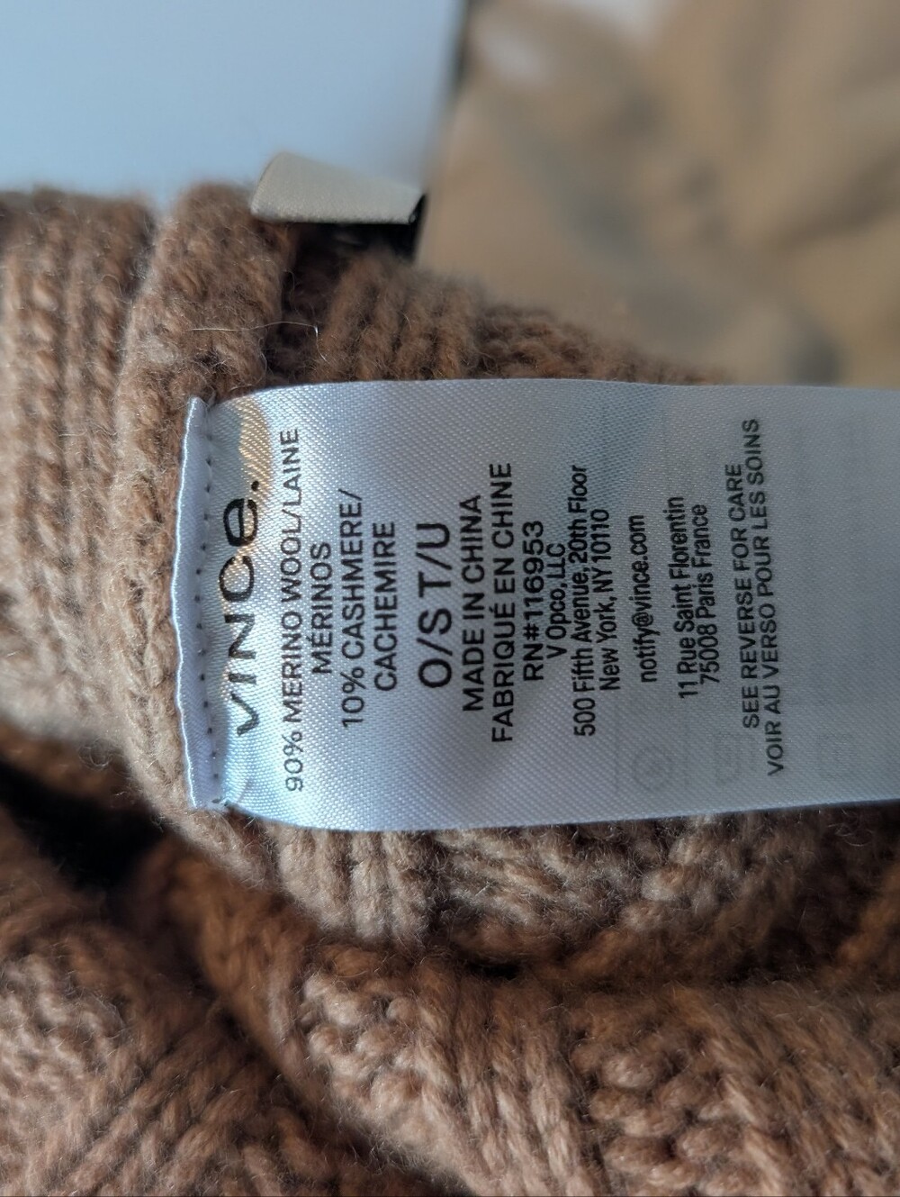 Vince Cashmere Ribbed Beanie - Picture 5 of 7